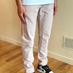 Vintage double knee pants cream