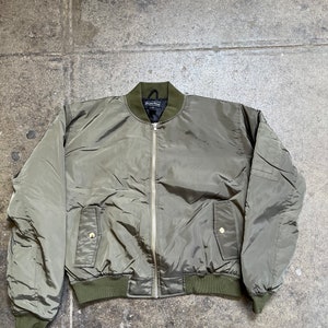 Nylon Bomber Jacket Olive