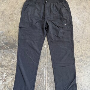 Nylon Cargo Pants Black