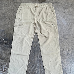 Nylon Cargo Pants Tan