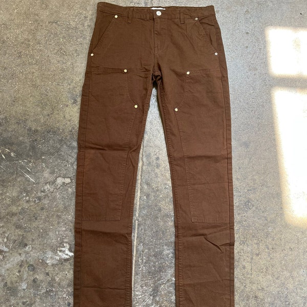 Double Knee Pants Chocolate Brown