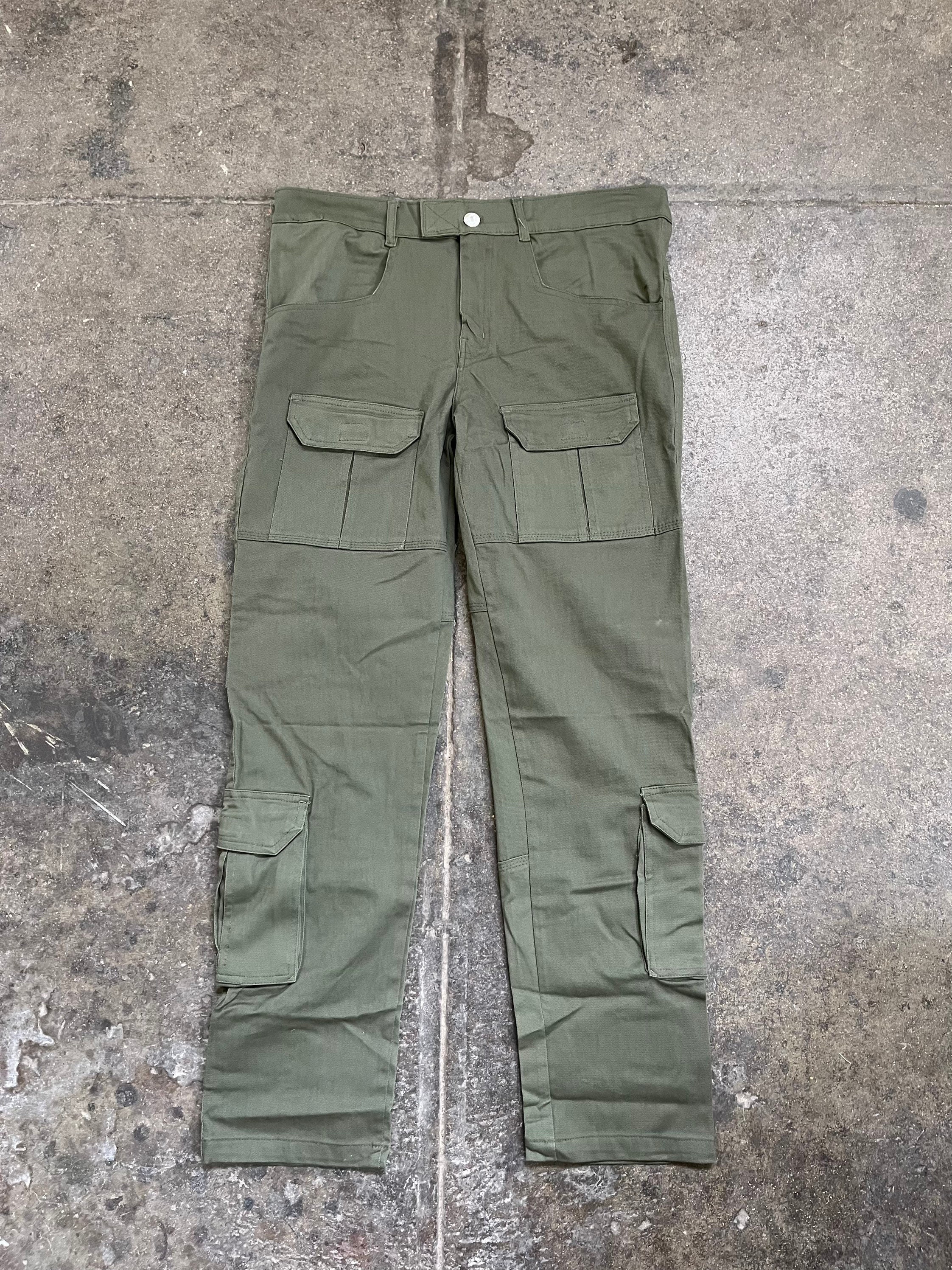 Retro Olive Ripstop Cargo Pants – ENSLAVED