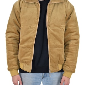 Corduroy Puffer Jacket Wheat