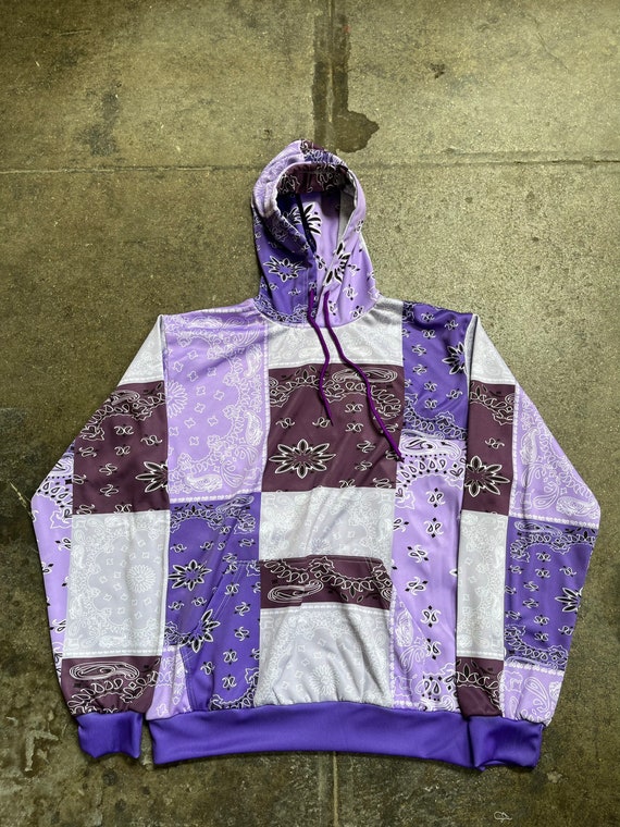Paisley patchwork hoodie 2025