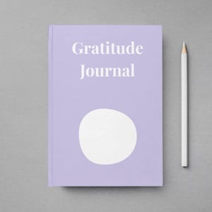 Gratitude Writing Journal, Personalized Name, Diary Notebook, Custom Journal, Gift for Writers, Hardcover Journal (A5)