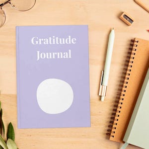 Gratitude Journal - Writing Journal, Personalized Name, Diary Notebook, Custom Journal, Gift for Writers, Hardcover Journal (A5)