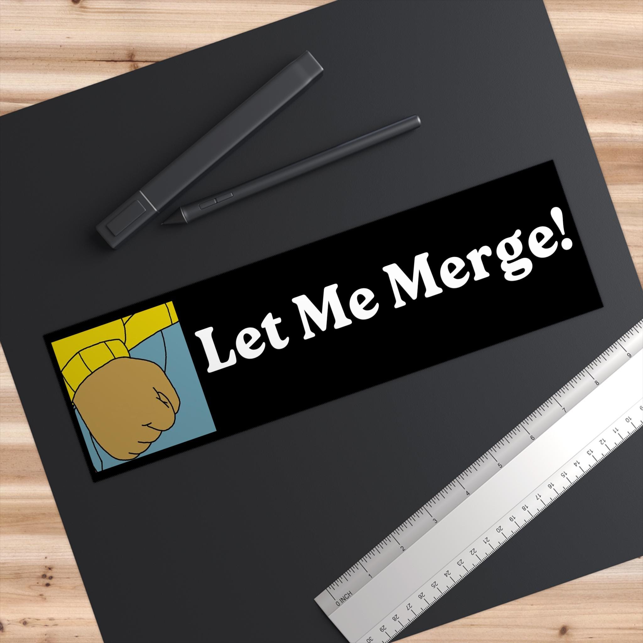 Merger Sticker Let Me Merge! | Funny Bumper Stickers | Quotes | Car Humor | Auto ...