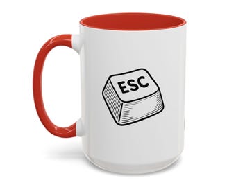 ESC Mug | Funny Office Coffee Mug , Gift for Co-Workers, Desk Decor, Humor Mug, Drinking Cup, Appreciation Gift