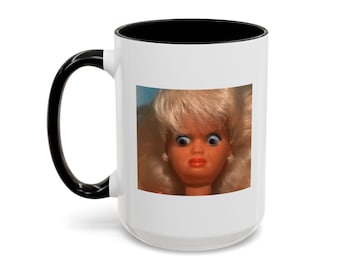 Caneca Boneca Enjoada | Caneca de Café Divertida para Escritório, Decoração de Mesa, Caneca de Humor, Caneca de Meme