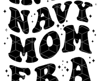 Em My Navy Mom Era png,svg, Download digital, download de designs de sublimação, Mãe marinheira, clipart de mãe militar, âncora floral