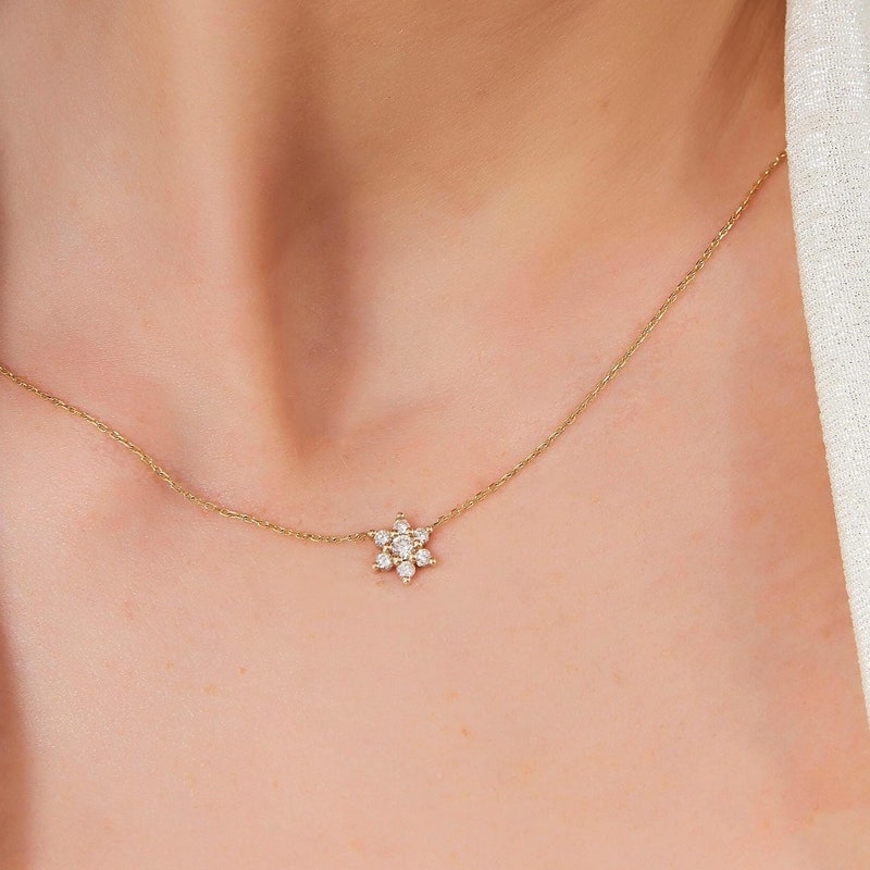 Flower Cluster Necklace