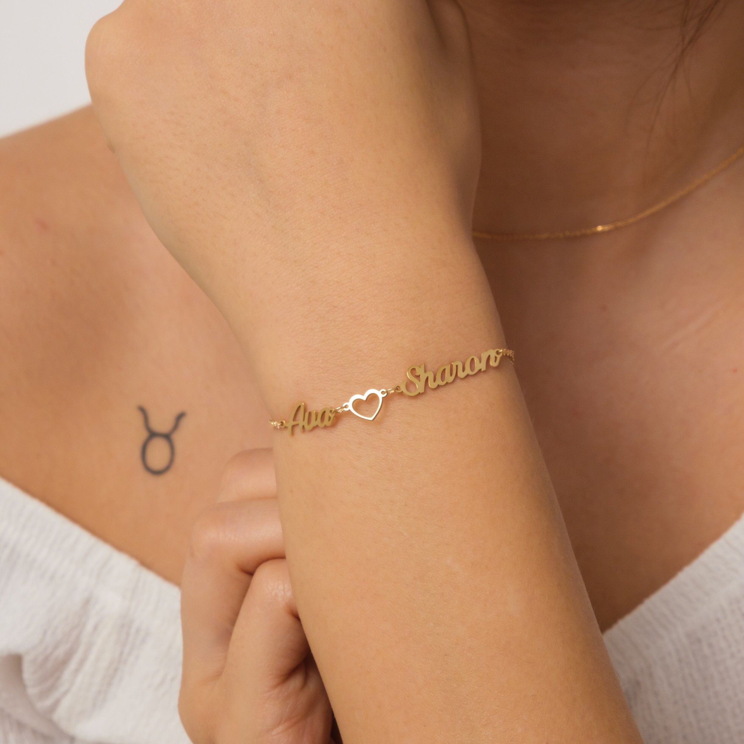 Say My Name Bracelet - Gold - Arms Of Eve