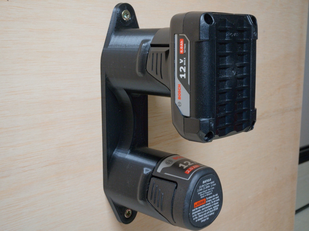 Bosch 12V Battery Holder Wall Mount Etsy