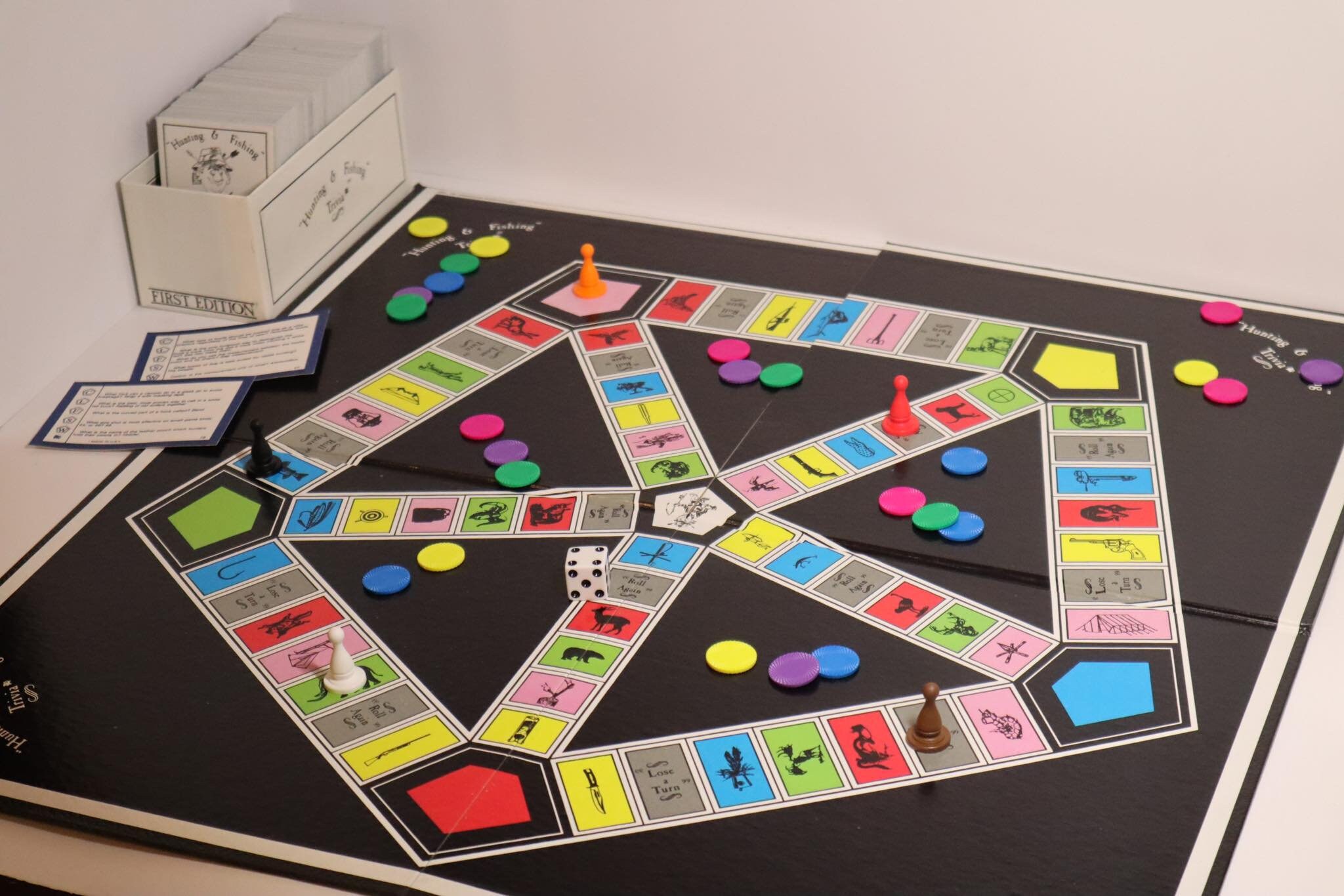 Hunting and Fishing Trivia Vintage Board Game 1985 Etsy