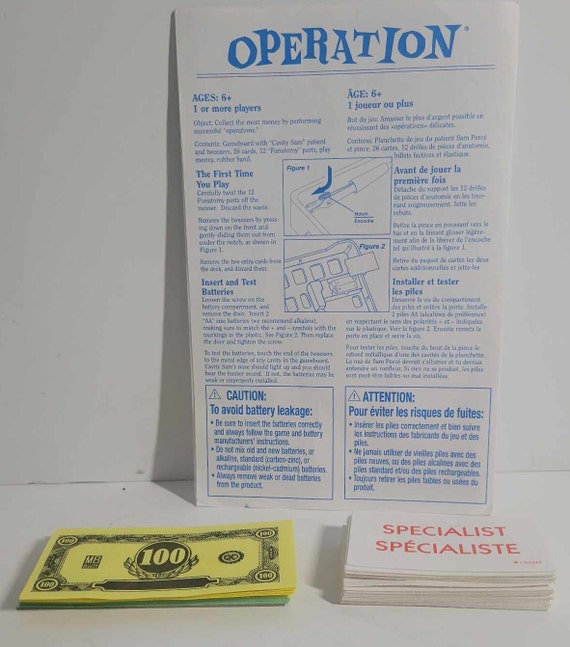 Operation - With Sam's Brain Freeze - Vintage Board Game - 2003