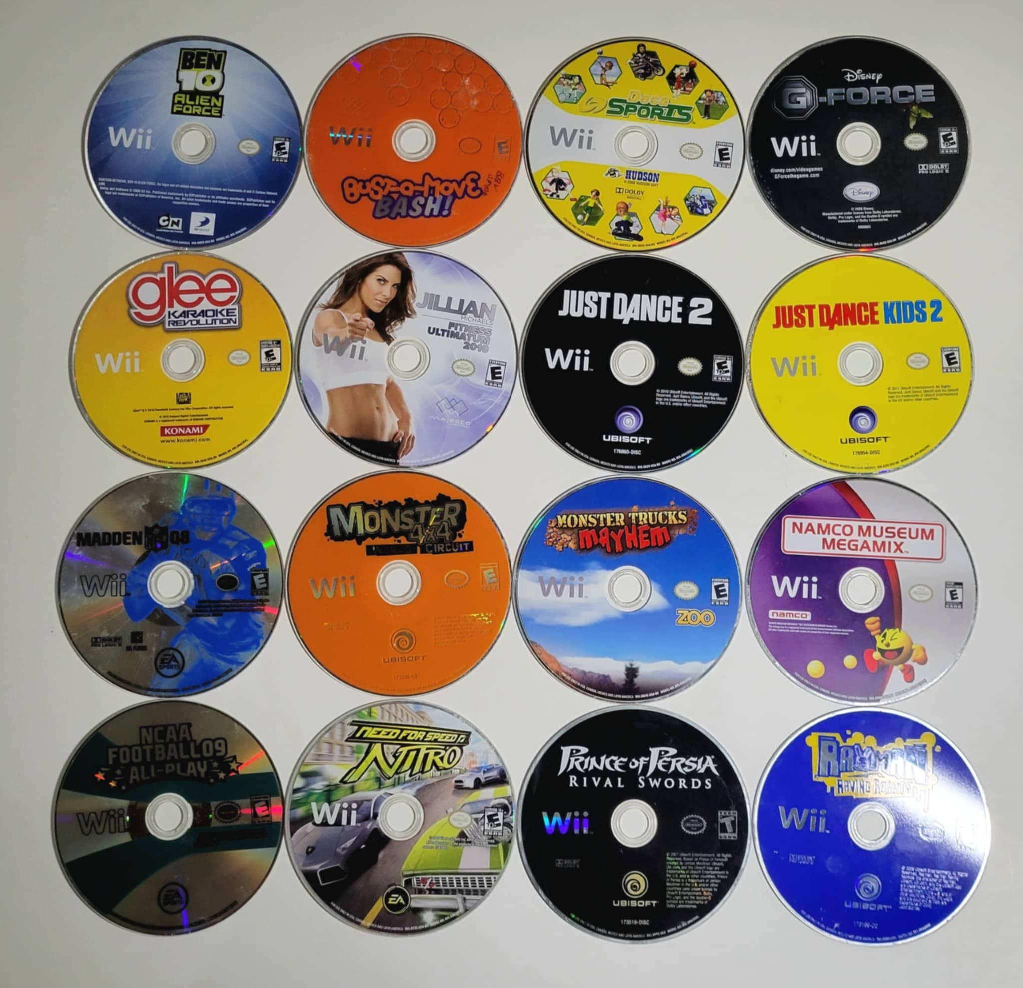 Nintendo Wii Games Disc Only - You Pick! Cleaned, Tested, Work