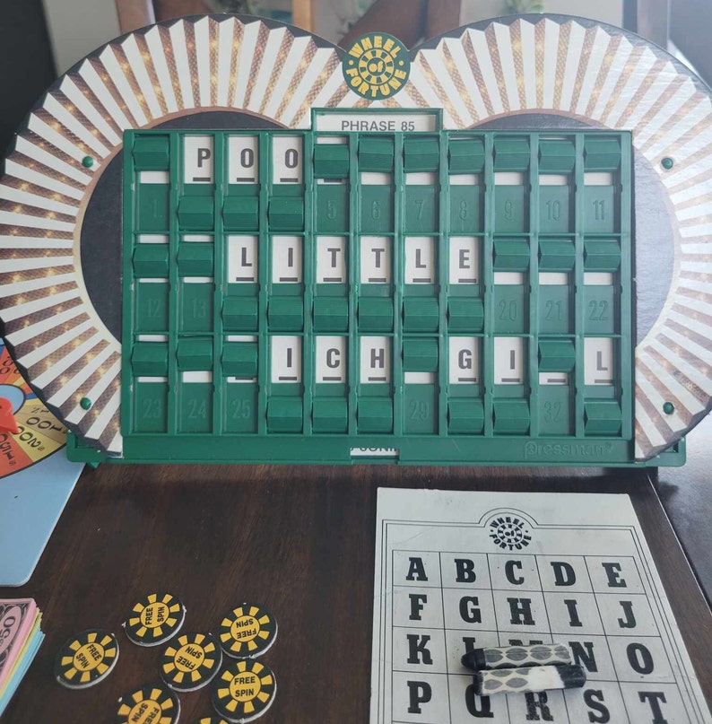 Deluxe Wheel Of Fortune Board Game By Pressman 1986- Complete! #5656- Plus Xtras | #536035311