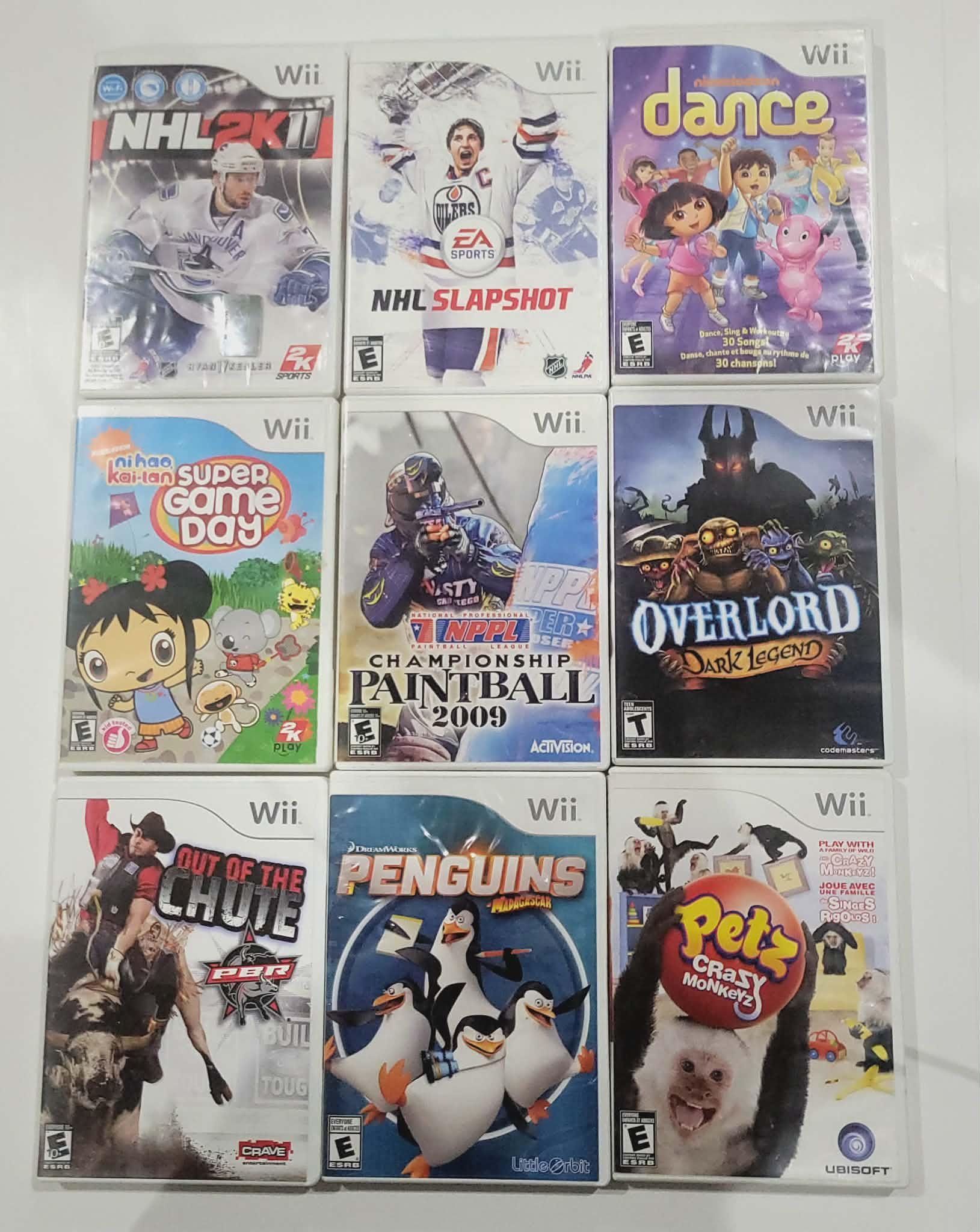 Nintendo Wii Games - You Pick! Cleaned, Tested, Works! Great