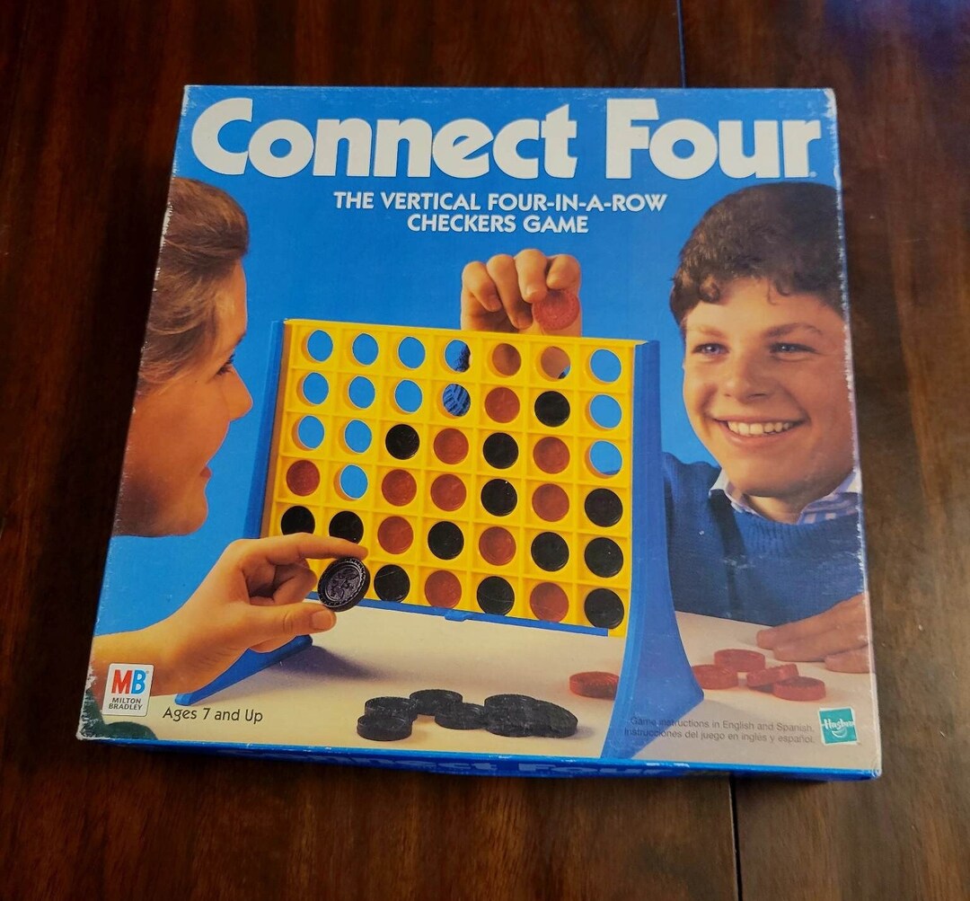 Connect Four Vintage Board Game Milton Bradley 1992 Etsy