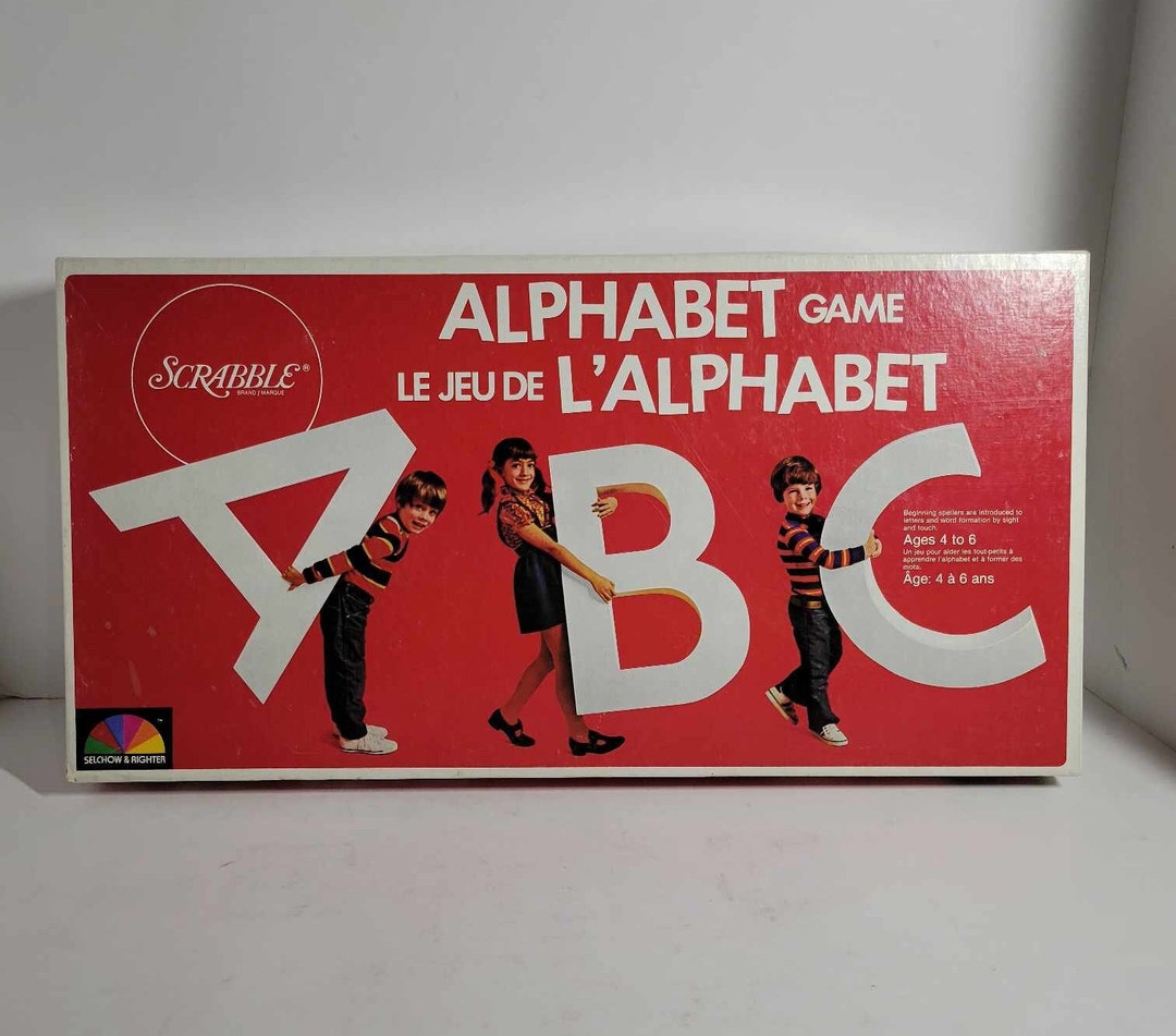 Alphabet Game - Vintage Board Game -selchow & Righter 1972 - Rare