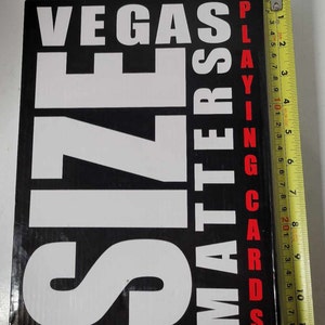 Cartes à jouer géantes et gigantesques - Revêtement plastique - Vegas La taille compte