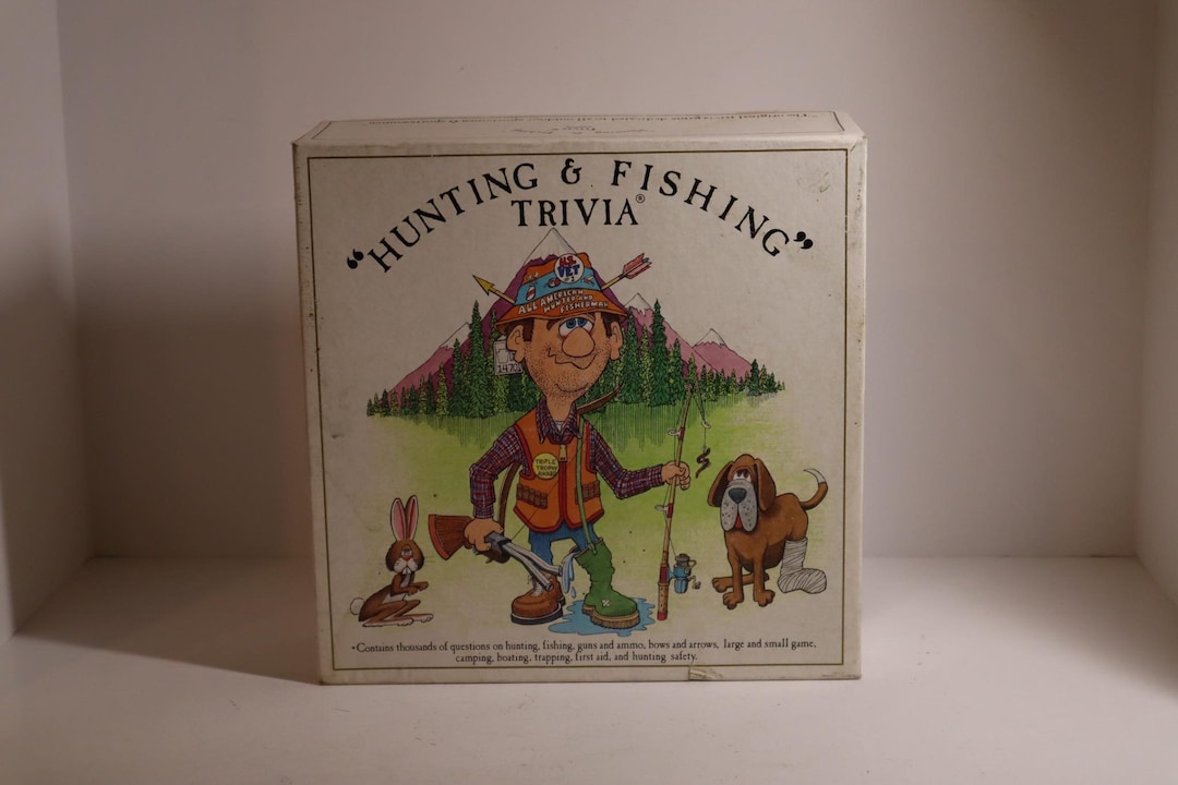 Hunting and Fishing Trivia Vintage Board Game 1985 Etsy