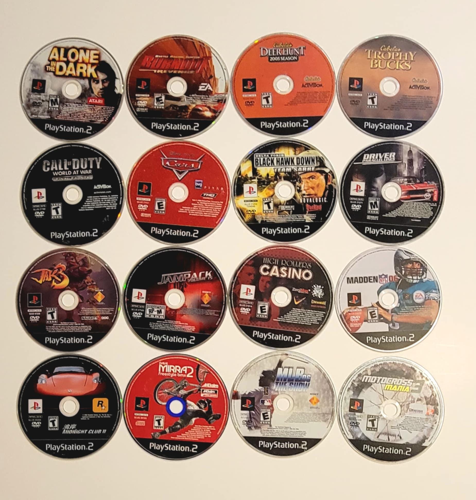Playstation 2 - Disc Only - 38 Hot Titles - U Pick! Cleaned Tested