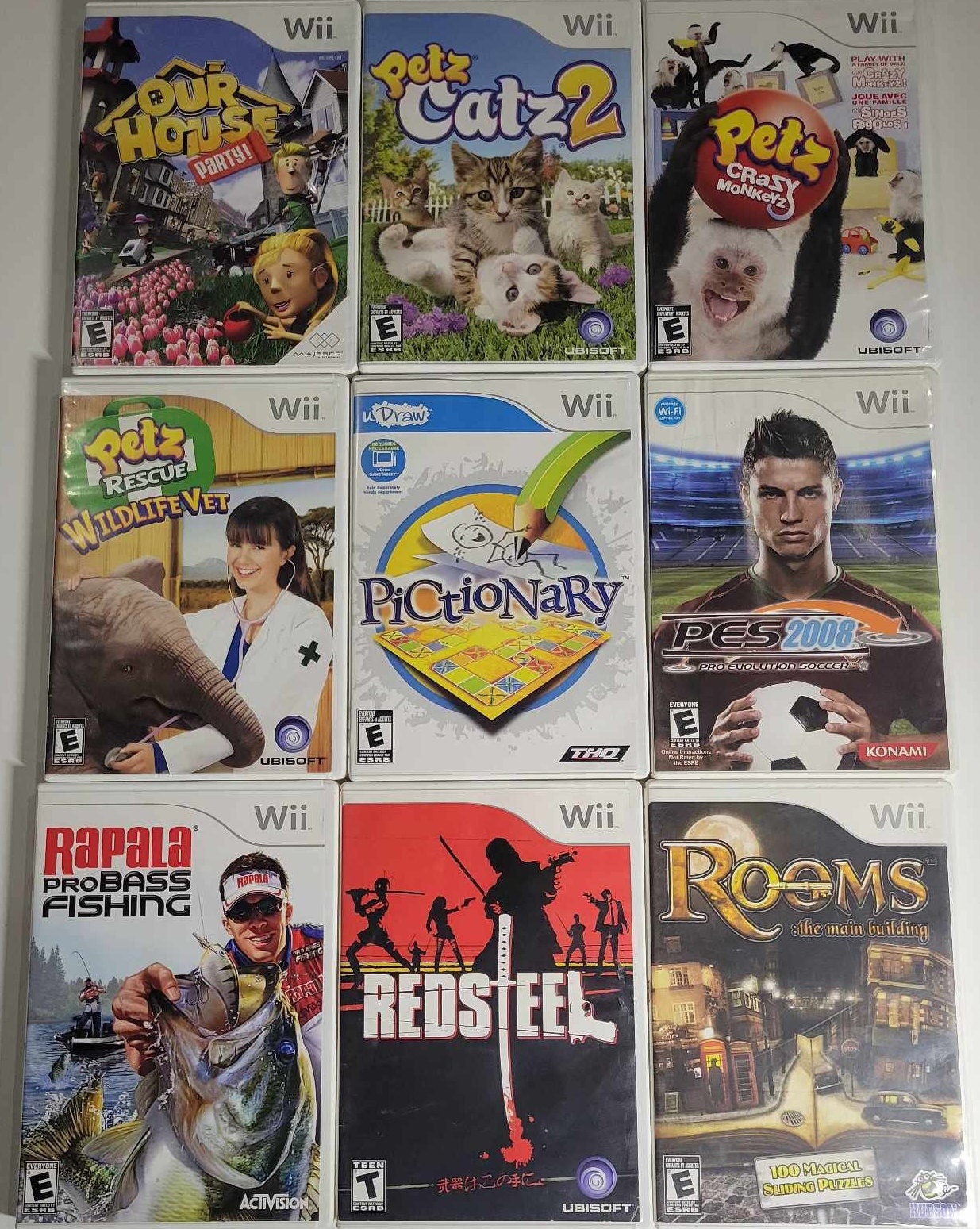 Nintendo Wii Games You Pick Cleaned, Tested, Work Great Titles 1 Etsy