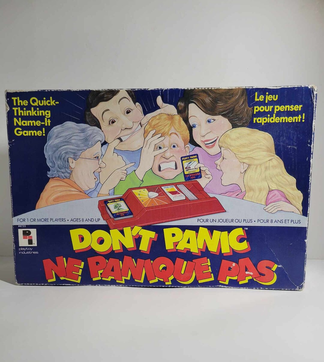 Don't Panic Vintage Board Game Play Toy Industries 1987 Etsy