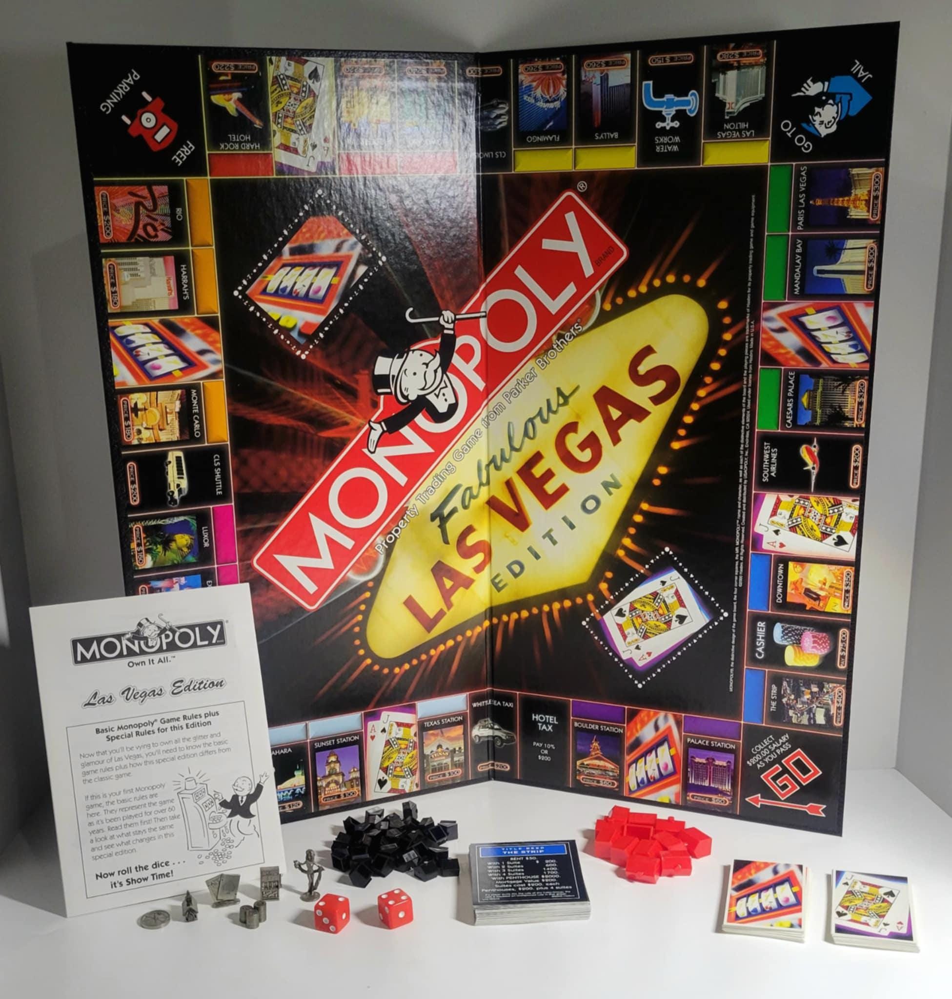 Monopoly Vegas - Vintage Board Game Usaopoly 2000 - Rare - Etsy