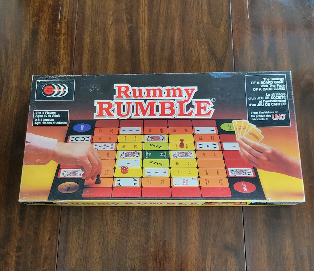 Rummy Rumble Vintage Card/board Game CCG 1985 Etsy