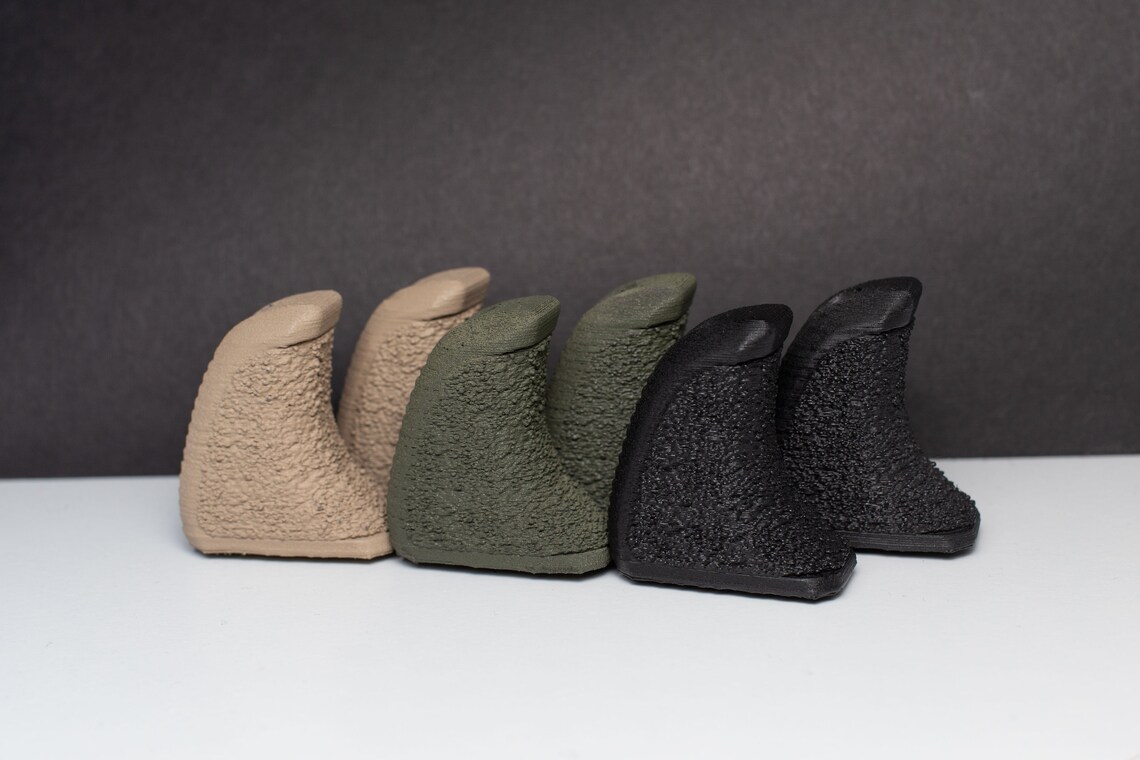 3dprinted Airsoft Hand Stop stippled Pattern, 100 Solid Usamade PLA