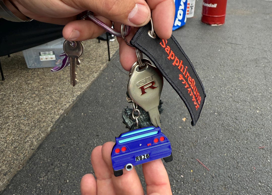 Nissan R33 GTR Keychain Accessory (3d-printed, Customizable With ...
