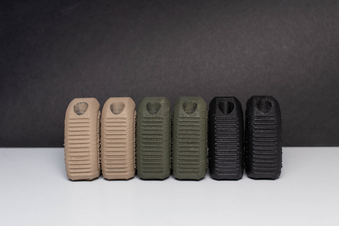 3dprinted Airsoft Hand Stop stippled Pattern, 100 Solid Usamade PLA