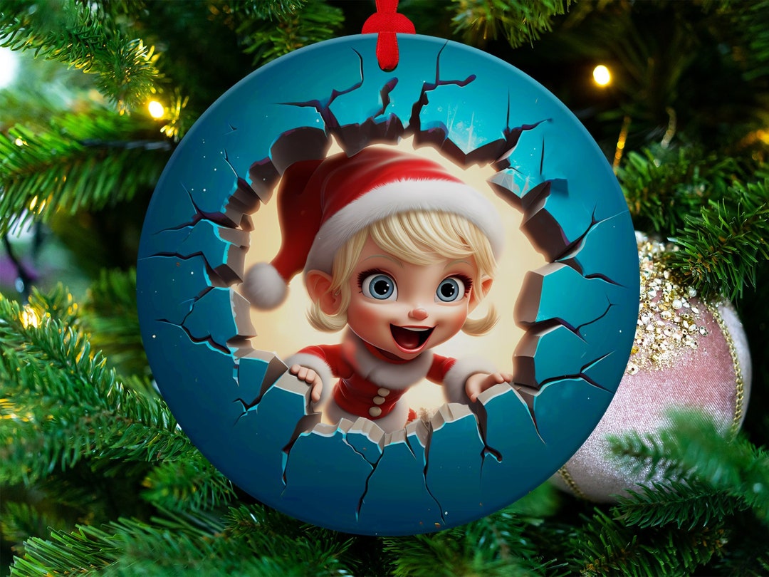 3D Animated Christmas Ornament Cute Colorful Animated Winter Etsy