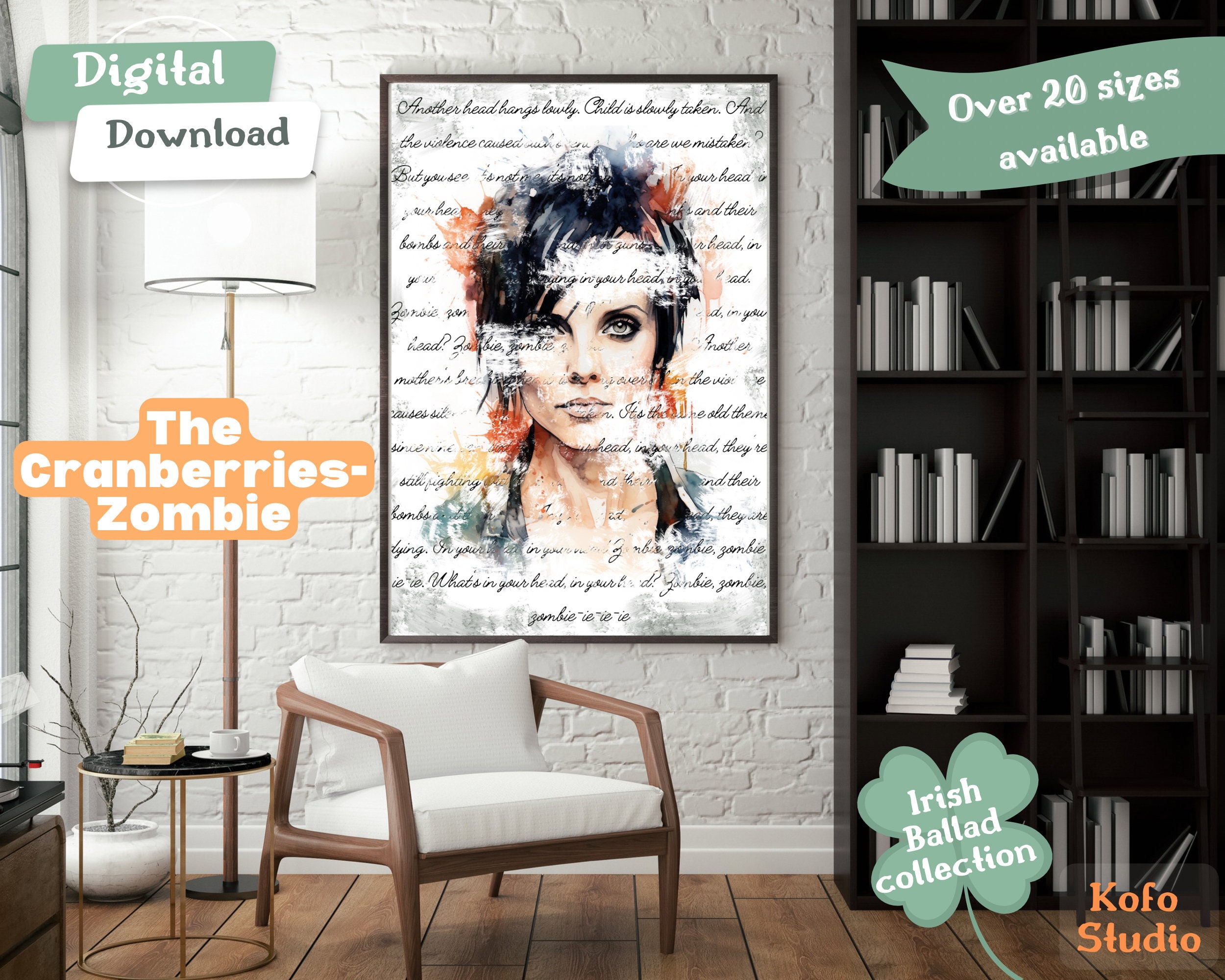 Dolores O'Riordan. Zombie Lyrics | iPad Case & Skin