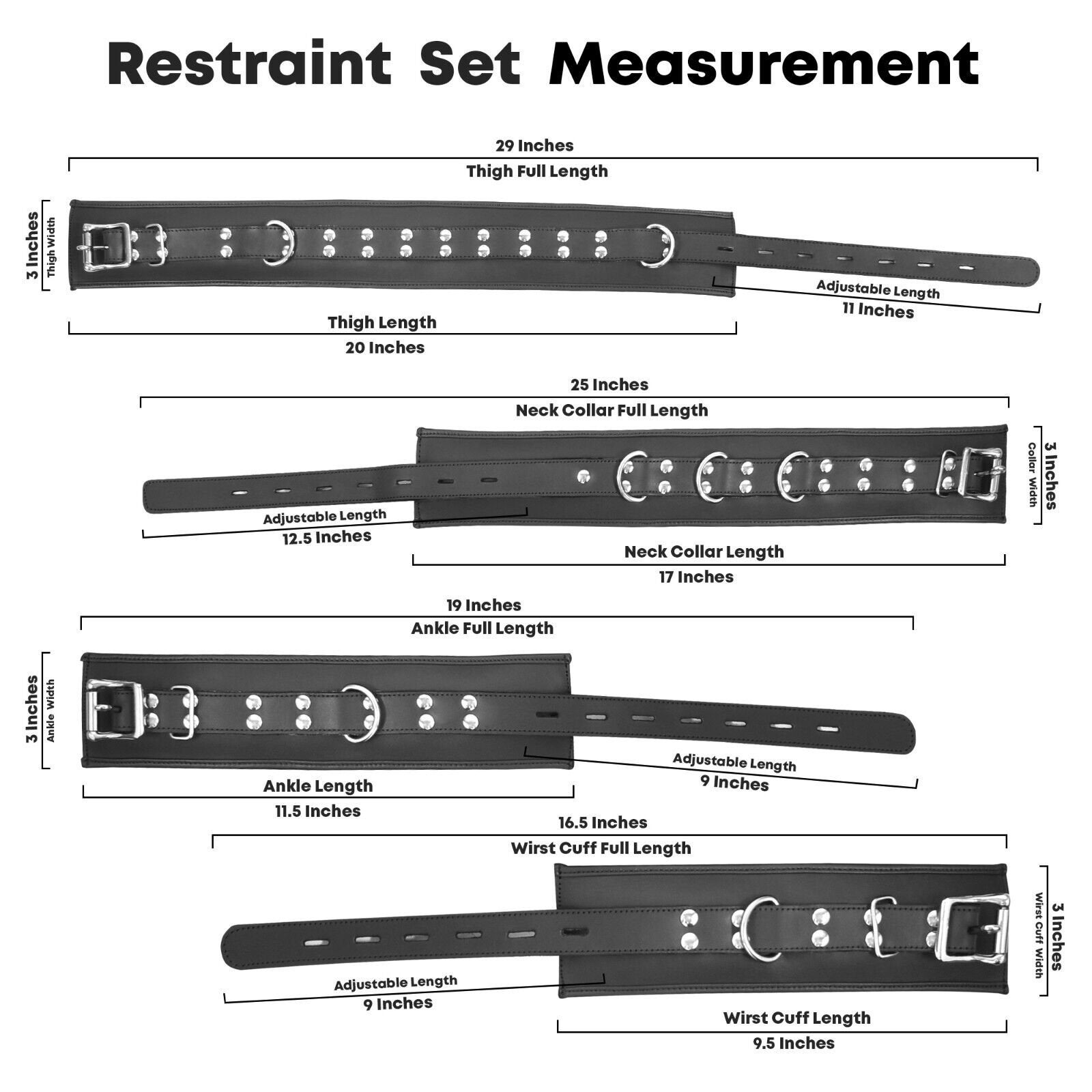 Real Cow Leather Wrist Ankle Thigh Cuffs & Collar Bdsm Etsy Australia