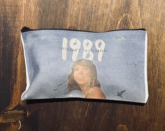 TAYLOR SWIFT inspired makeup bag, canvas