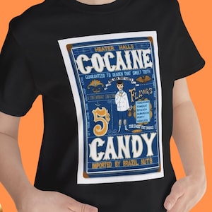 Cocaine Candy Black Cotton Tee