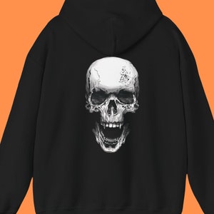Gothic Skull Hoodie: Unisex Alt Streetwear Sweatshirt