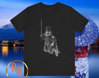 Samurai Warrior Graphic Tee: Bushido Veteran T-Shirt