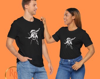 Samurai Black Cotton Tee: Bushido Japanese Warrior Art