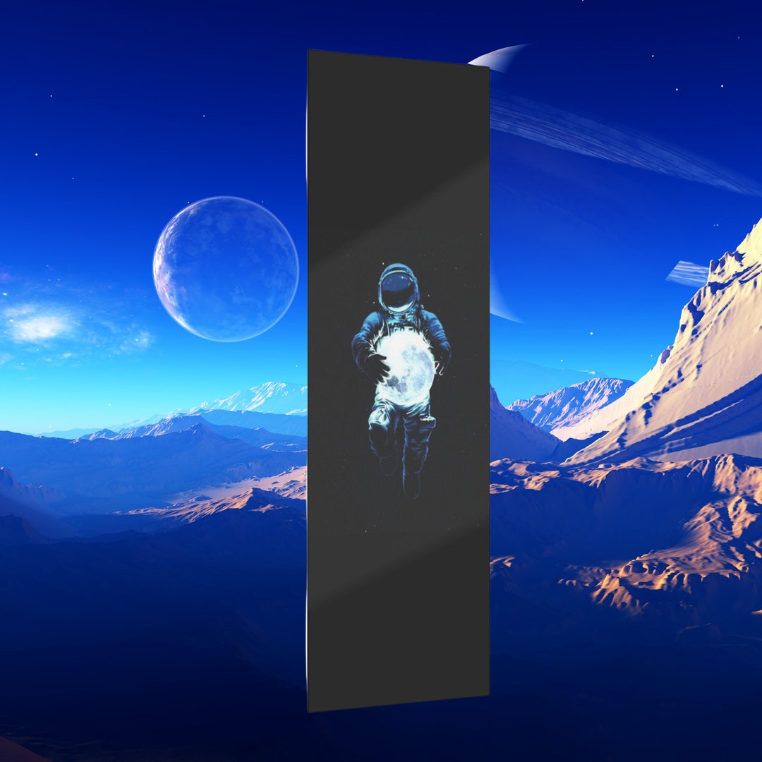 Retro Futurism Astronaut & Moon Acrylic Wall Art - Etsy