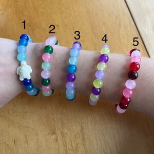 Glass bead bracelets