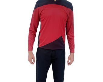 Star Trek TNG Uniform | Next Generation Command Costume | Starfleet Captain Cosplay Outfit