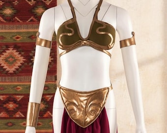Handcrafted Princess Leia Cosplay Costume | Star Wars Slave Outfit