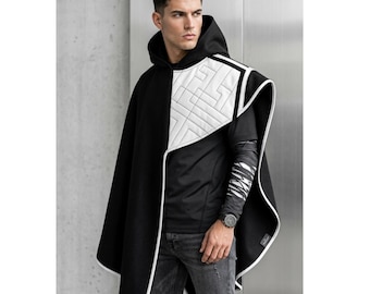 Cal Kestis Jedi Poncho Cape | Star Wars Survivor Hooded Cloak Cosplay Robe | Custom Cape
