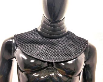 Mandaloriańska obroża z imitacji skóry | Obroża z pancerzem cosplay Star Wars