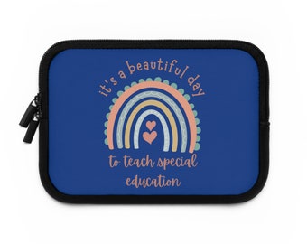 Boho Rainbow Teach speciaal onderwijs laptophoes