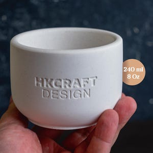 Medium Size Custom Candle Jar Mold - Personalized Candle Jar Mold - Your Logo or Text - Cylindrical Candle Jar Silicone Mold 8,5oz / 250ml